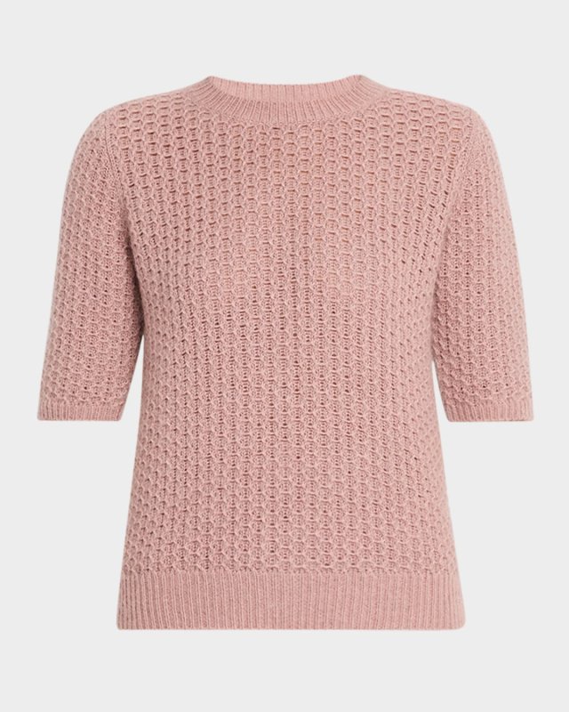 Crewneck Wool-Mohair Knit Sweater